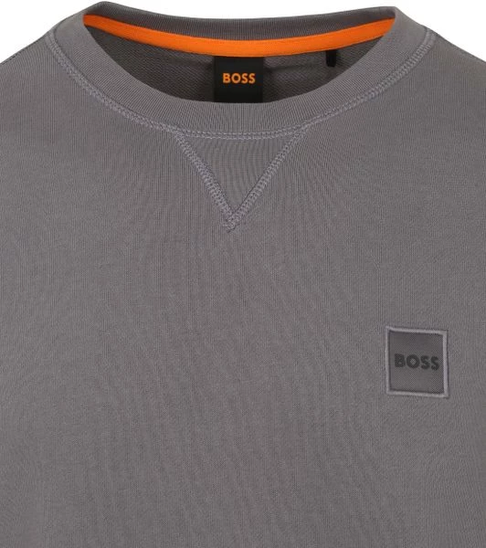 Pullover Hugo Boss Westart Sweater Donker Taupe 2 Pullover Hugo Boss Westart Sweater Donker Taupe - Afbeelding 2