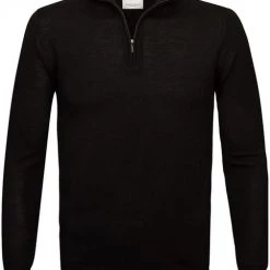 Truien Van Merino Wol Profuomo Half Zip Merinowol Zwart 6 Truien Van Merino Wol Profuomo Half Zip Merinowol Zwart -Truien & Vesten Verkoop winkel 75221 1 1