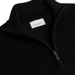 Truien Van Merino Wol Profuomo Half Zip Merinowol Zwart 7 Truien Van Merino Wol Profuomo Half Zip Merinowol Zwart -Truien & Vesten Verkoop winkel 75221 2 1