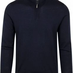 Truien Van Merino Wol Suitable Half Zip Trui Merino Navy -Truien & Vesten Verkoop winkel 75231 1 1