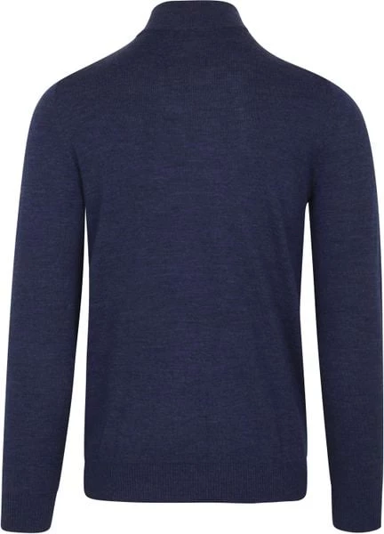Truien Van Merino Wol Suitable Half Zip Trui Merino Kobalt Blauw 6 Truien Van Merino Wol Suitable Half Zip Trui Merino Kobalt Blauw - Afbeelding 6