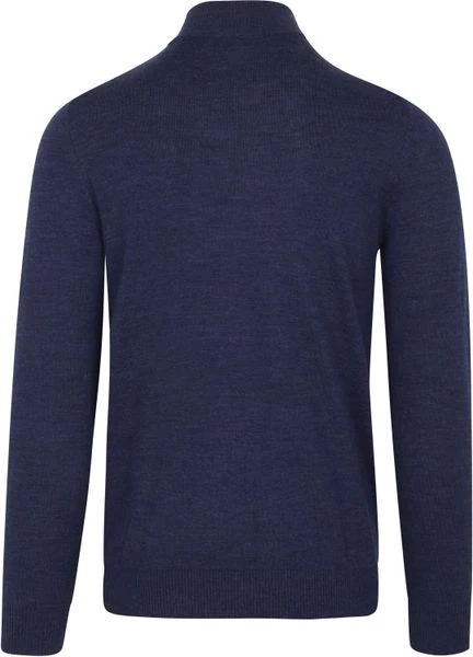Truien Van Merino Wol Suitable Half Zip Trui Merino Kobalt Blauw 3 Truien Van Merino Wol Suitable Half Zip Trui Merino Kobalt Blauw - Afbeelding 3