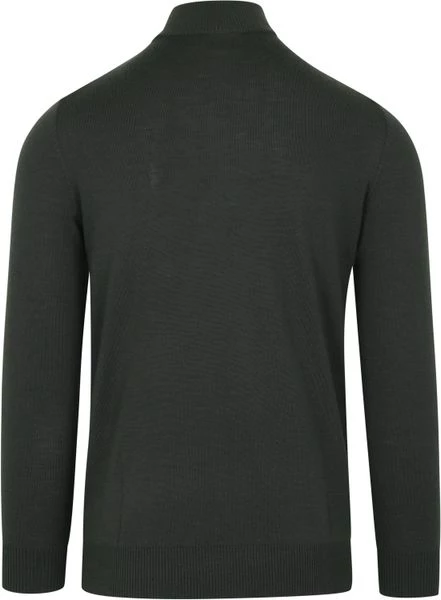Truien Van Merino Wol Suitable Half Zip Trui Merino Donkergroen 3 Truien Van Merino Wol Suitable Half Zip Trui Merino Donkergroen - Afbeelding 3