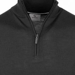 Truien Van Merino Wol Suitable Half Zip Trui Merino Antraciet -Truien & Vesten Verkoop winkel 75238 2 1