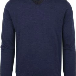 Truien Van Merino Wol Suitable Pullover V-Hals Merino Kobalt Blauw -Truien & Vesten Verkoop winkel 75241 1 1