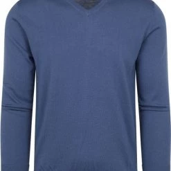 Truien Van Merino Wol Suitable Pullover V-Hals Merino Blauw -Truien & Vesten Verkoop winkel 75242 1 1