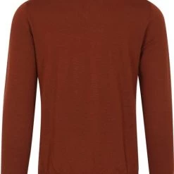 Truien Van Merino Wol Suitable Pullover V-Hals Merino Brique -Truien & Vesten Verkoop winkel 75244 3