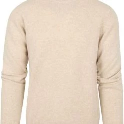 Wollen Truien Voor Heren Suitable Pullover Wol O-Hals Beige