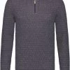 Schipperstruien & Truien Met Rits State Of Art Half Zip Structuur Donkerblauw