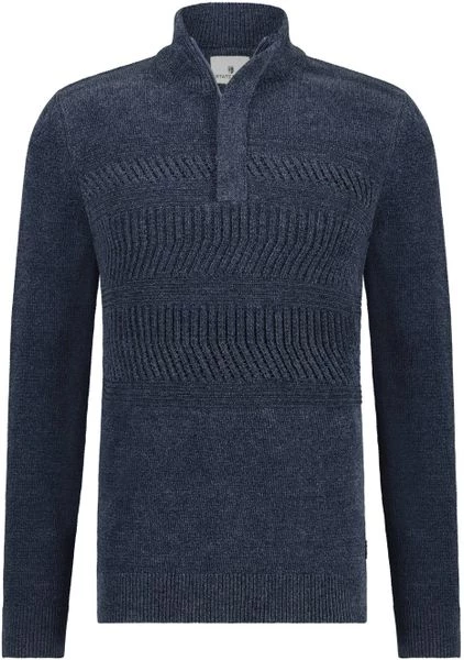 Schipperstruien & Truien Met Rits State Of Art Half Zip Chenille Marine 1 Schipperstruien & Truien Met Rits State Of Art Half Zip Chenille Marine