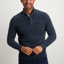 Schipperstruien & Truien Met Rits State Of Art Half Zip Chenille Marine 11 Schipperstruien & Truien Met Rits State Of Art Half Zip Chenille Marine -Truien & Vesten Verkoop winkel 75269 2 1