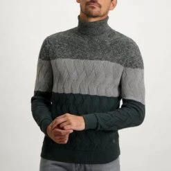 Coltruien Voor Heren State Of Art Coltrui Streep Donkergroen 11 Coltruien Voor Heren State Of Art Coltrui Streep Donkergroen -Truien & Vesten Verkoop winkel 75275 2 1