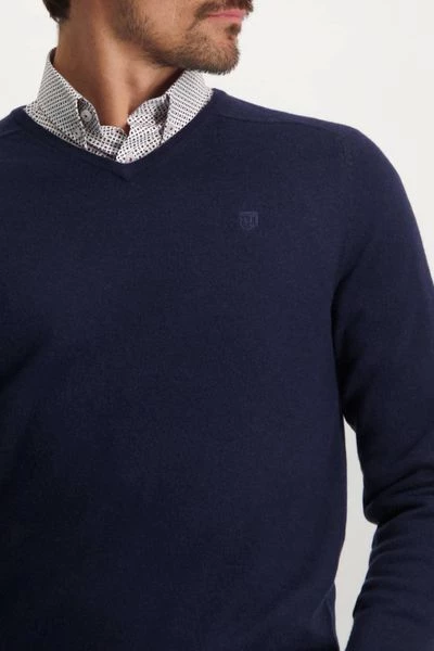 Wollen Truien Voor Heren State Of Art Trui Wol Navy 3 Wollen Truien Voor Heren State Of Art Trui Wol Navy - Afbeelding 3