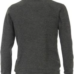 Schipperstruien & Truien Met Rits Casa Moda Halfzip Trui Donkergroen -Truien & Vesten Verkoop winkel 75301 6 1