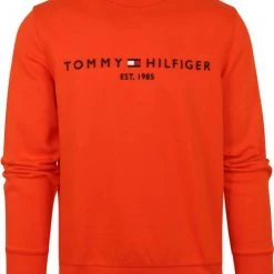 Sweaters Tommy Hilfiger Sweater Logo Oranje -Truien & Vesten Verkoop winkel 75395 1 1