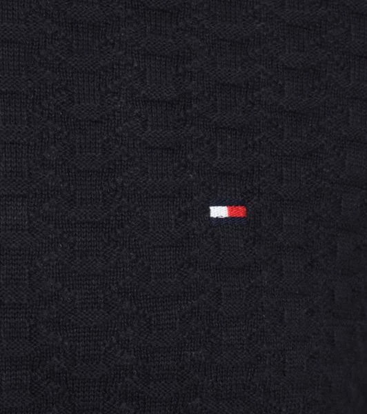 Coltruien Voor Heren Tommy Hilfiger Coltrui Structuur Donkerblauw 3 Coltruien Voor Heren Tommy Hilfiger Coltrui Structuur Donkerblauw - Afbeelding 3