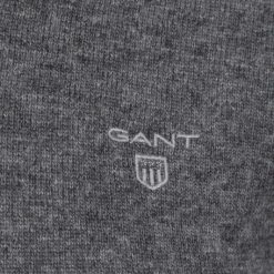 Lamswollen Truien Gant Trui Lamswol Antraciet -Truien & Vesten Verkoop winkel 75441 3