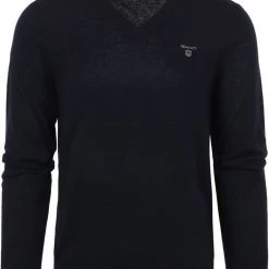 Lamswollen Truien Gant Trui Lamswol Navy