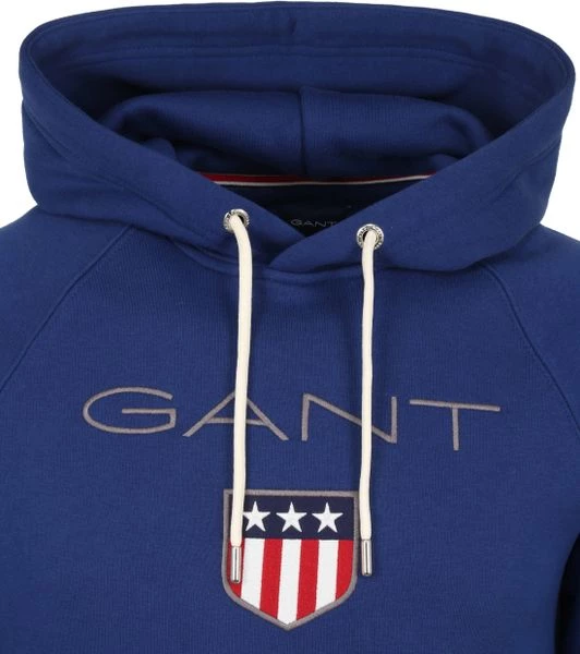 Hoodies Gant Hoodie Shield Royal Blauw 2 Hoodies Gant Hoodie Shield Royal Blauw - Afbeelding 2
