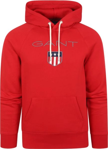 Hoodies Gant Hoodie Shield Rood 1 Hoodies Gant Hoodie Shield Rood