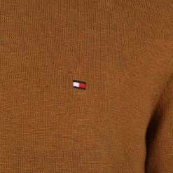 Schipperstruien & Truien Met Rits Tommy Hilfiger Half Zip Trui Camel -Truien & Vesten Verkoop winkel 75447 3