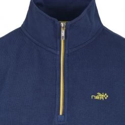 New Zealand Auckland Schipperstruien & Truien Met Rits NZA Arapohue Half Zip Trui Blauw -Truien & Vesten Verkoop winkel 75454 2 1