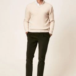 Lamswollen Truien Hackett Pullover Lamswol V-Hals Ecru -Truien & Vesten Verkoop winkel 75474 4