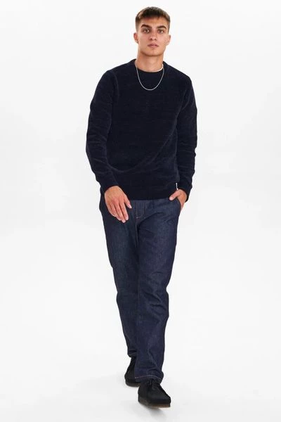 Sweaters Anerkjendt Trui Sune Chenille Navy 4 Sweaters Anerkjendt Trui Sune Chenille Navy - Afbeelding 4