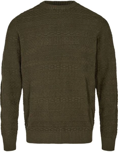 Sweaters Anerkjendt Trui Sune Jacquard Donkergroen 3 Sweaters Anerkjendt Trui Sune Jacquard Donkergroen - Afbeelding 3