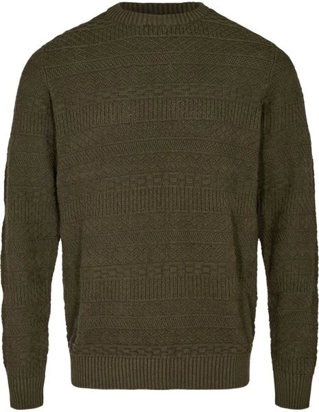 Sweaters Anerkjendt Trui Sune Jacquard Donkergroen 1 Sweaters Anerkjendt Trui Sune Jacquard Donkergroen