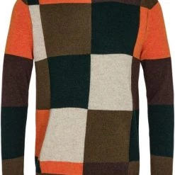 Lamswollen Truien Anerkjendt Trui Rico Lamswol Blok Meerkleurig