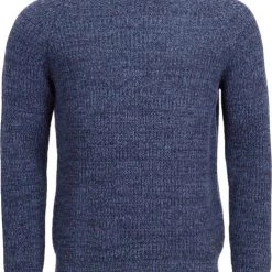 Voorpagina 26 Lamswollen Truien Barbour Trui Lamswol Knitted Navy