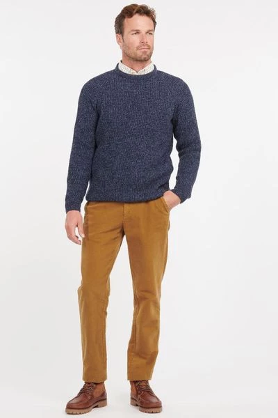 Lamswollen Truien Barbour Trui Lamswol Knitted Navy 4 Lamswollen Truien Barbour Trui Lamswol Knitted Navy - Afbeelding 4
