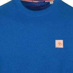 Sweaters Scotch And Soda Essential Sweater Blauw -Truien & Vesten Verkoop winkel 75495 2 1