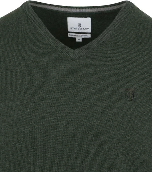 Pullover State Of Art Trui Donkergroen 2 Pullover State Of Art Trui Donkergroen - Afbeelding 2