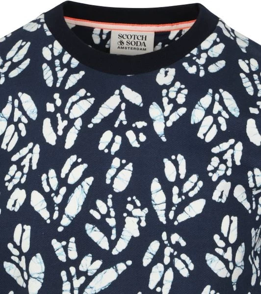 Sweaters Scotch And Soda Felpa Sweater Print Navy 6 Sweaters Scotch And Soda Felpa Sweater Print Navy - Afbeelding 6