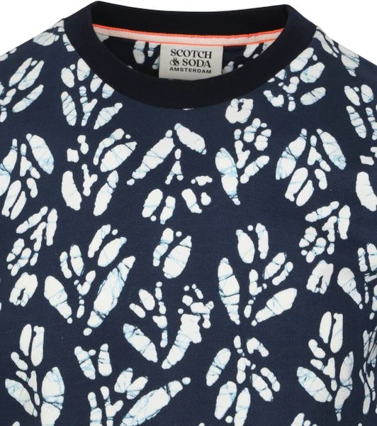 Sweaters Scotch And Soda Felpa Sweater Print Navy 2 Sweaters Scotch And Soda Felpa Sweater Print Navy - Afbeelding 2