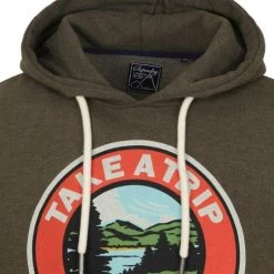 Hoodies Superdry Hoodie Logo Olijfgroen -Truien & Vesten Verkoop winkel 75510 2 1