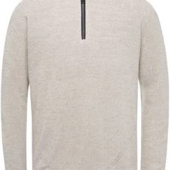 Schipperstruien & Truien Met Rits Vanguard Trui Knitted Half Zip Beige