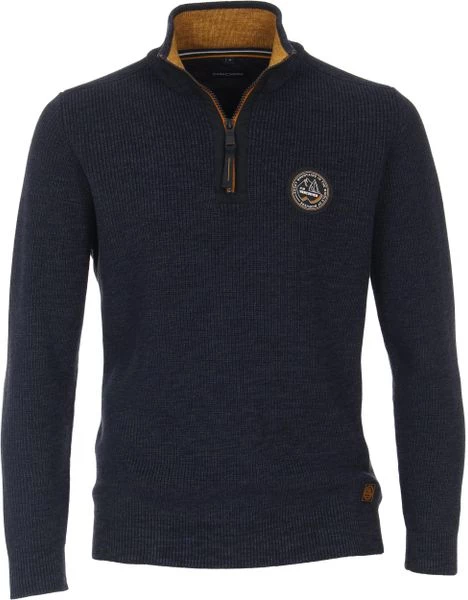 Schipperstruien & Truien Met Rits Casa Moda Halfzip Trui Navy 1 Schipperstruien & Truien Met Rits Casa Moda Halfzip Trui Navy