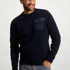 Pullover State Of Art Trui Borstzak Navy -Truien & Vesten Verkoop winkel 75538 2 1