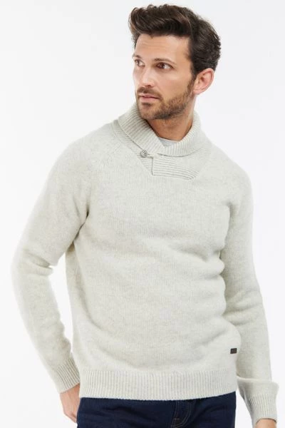 Wollen Truien Voor Heren Barbour Trui Wol Lichtbeige 2 Wollen Truien Voor Heren Barbour Trui Wol Lichtbeige - Afbeelding 2