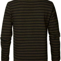 Sweaters Petrol Sweater Streep Donkergroen -Truien & Vesten Verkoop winkel 75551 11