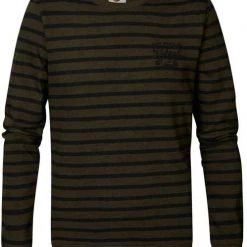 Sweaters Petrol Sweater Streep Donkergroen -Truien & Vesten Verkoop winkel 75551 7 1