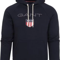 Hoodies Gant Hoodie Shield Navy