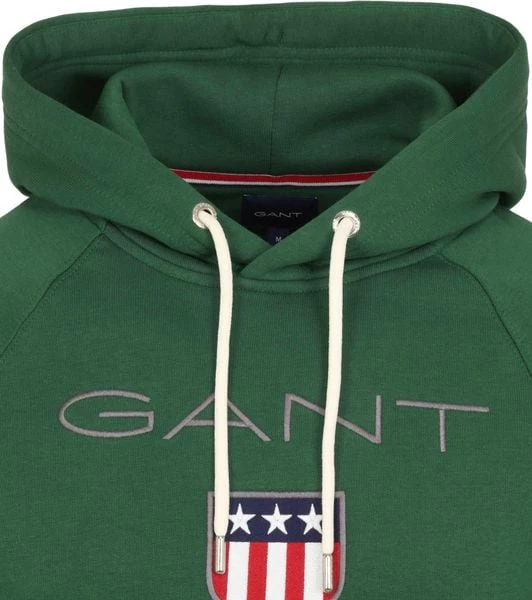 Hoodies Gant Hoodie Shield Donkergroen 6 Hoodies Gant Hoodie Shield Donkergroen - Afbeelding 6
