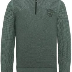 Schipperstruien & Truien Met Rits PME Legend Half Zip Trui Knitted Structuur Groen -Truien & Vesten Verkoop winkel 75580 1 1