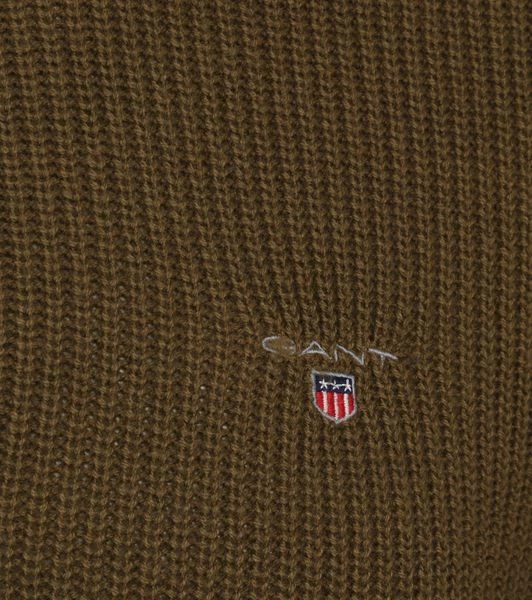 Wollen Truien Voor Heren Gant Halfzip Wol Donkergroen 3 Wollen Truien Voor Heren Gant Halfzip Wol Donkergroen - Afbeelding 3