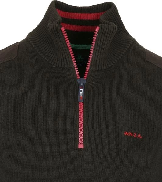 New Zealand Auckland Schipperstruien & Truien Met Rits NZA Half Zip Trui Oroua Donkergroen 6 New Zealand Auckland Schipperstruien & Truien Met Rits NZA Half Zip Trui Oroua Donkergroen - Afbeelding 6
