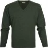 Lamswollen Truien William Lockie Pullover Lamswol Moss Groen V